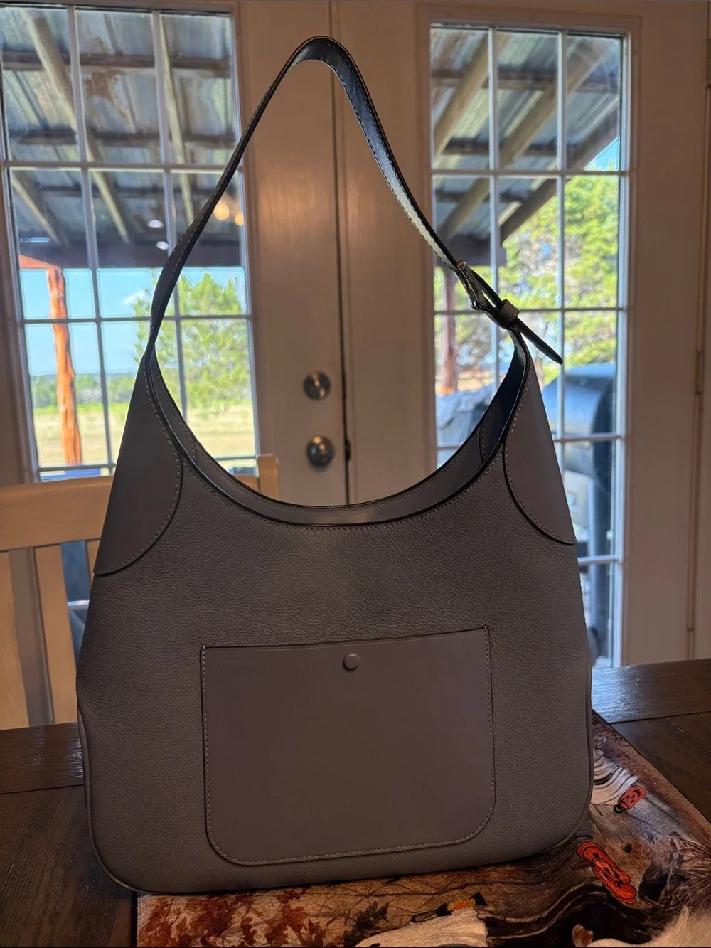 kate spade Light Blue Pebbled Leather Small Shoulder Bag